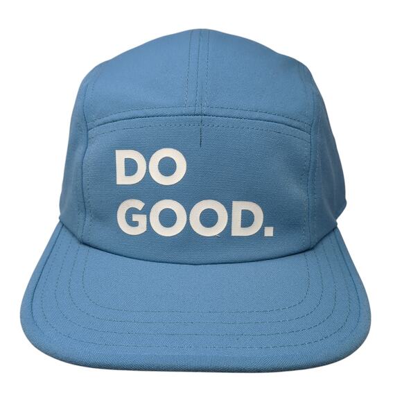 Do Good 5 Panel Cap Blue One Size Adjustable Lightweight Cotopaxi Polyester - Picture 1 of 11